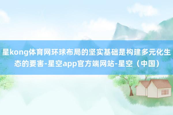 星kong体育网环球布局的坚实基础是构建多元化生态的要害-星空app官方端网站-星空（中国）
